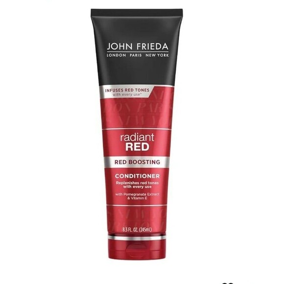 John Frieda Radiant Red Boosting Shampoo 
8.3FL Oz 
Protects Preserves Red Color - Picture 1 of 4